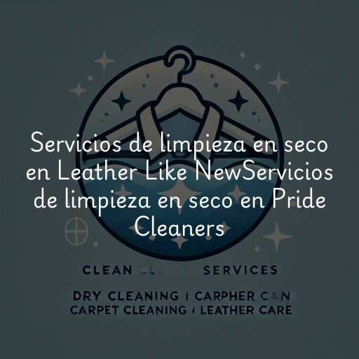 Servicios de limpieza en seco en