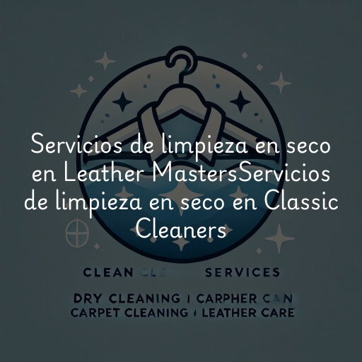 Servicios de limpieza en seco en
