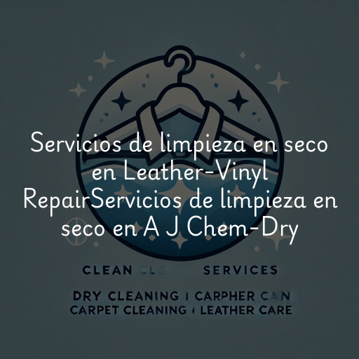 Servicios de limpieza en seco en