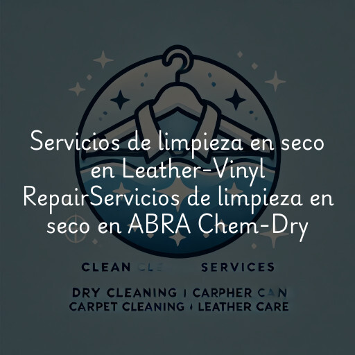 Servicios de limpieza en seco en