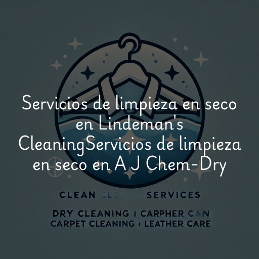Servicios de limpieza en seco en