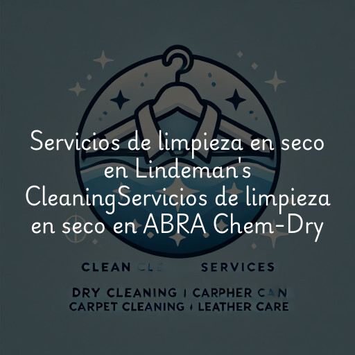 Servicios de limpieza en seco en