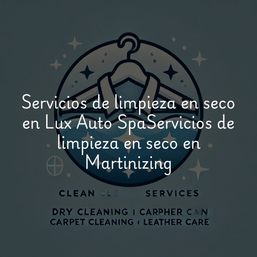 Servicios de limpieza en seco en
