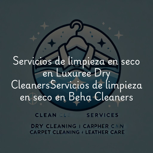 Servicios de limpieza en seco en