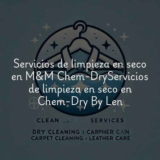 Servicios de limpieza en seco en