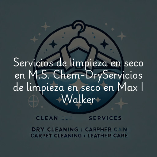 Servicios de limpieza en seco en