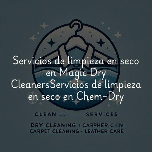 Servicios de limpieza en seco en