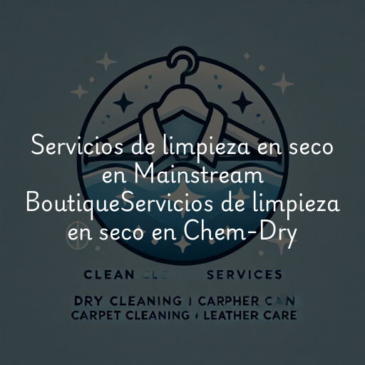 Servicios de limpieza en seco en