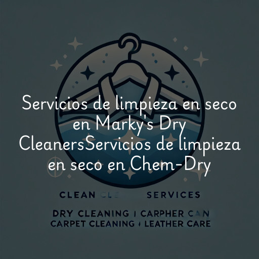 Servicios de limpieza en seco en