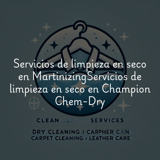 Servicios de limpieza en seco en