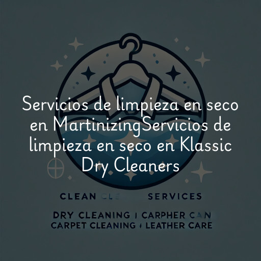Servicios de limpieza en seco en