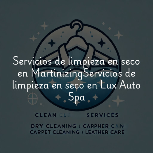 Servicios de limpieza en seco en