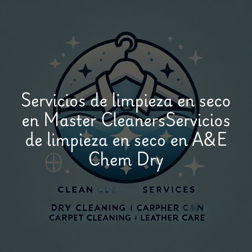 Servicios de limpieza en seco en