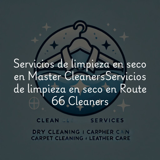 Servicios de limpieza en seco en