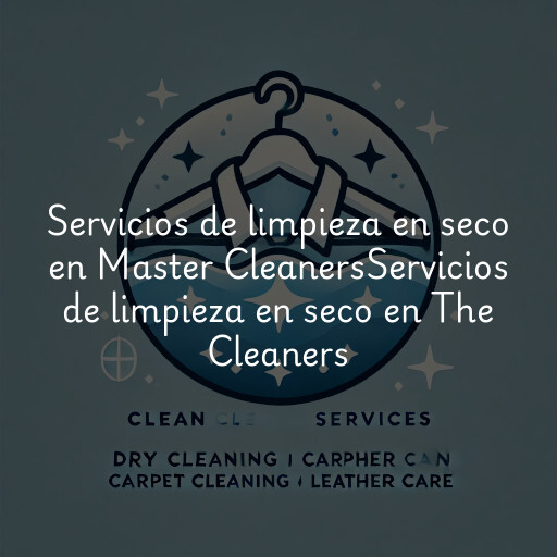 Servicios de limpieza en seco en