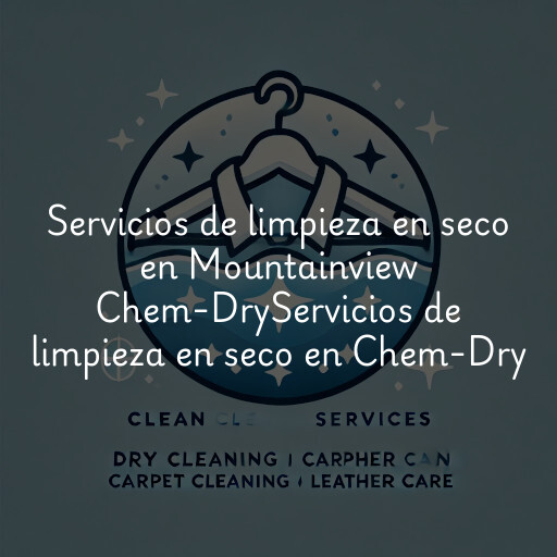 Servicios de limpieza en seco en