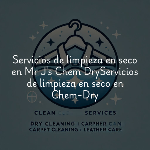 Servicios de limpieza en seco en