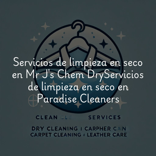 Servicios de limpieza en seco en