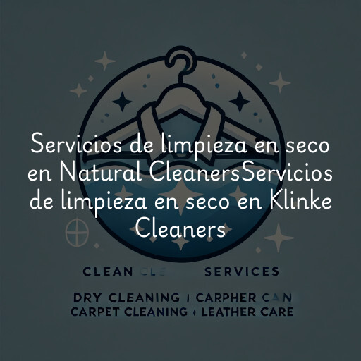 Servicios de limpieza en seco en