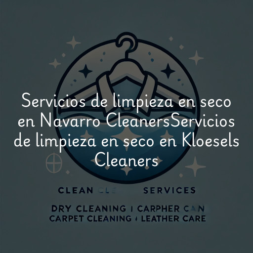 Servicios de limpieza en seco en