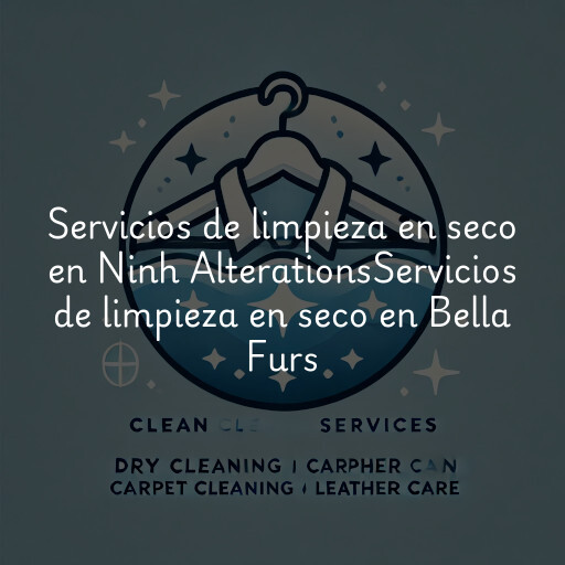 Servicios de limpieza en seco en