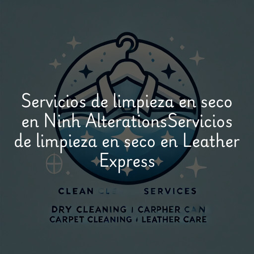 Servicios de limpieza en seco en