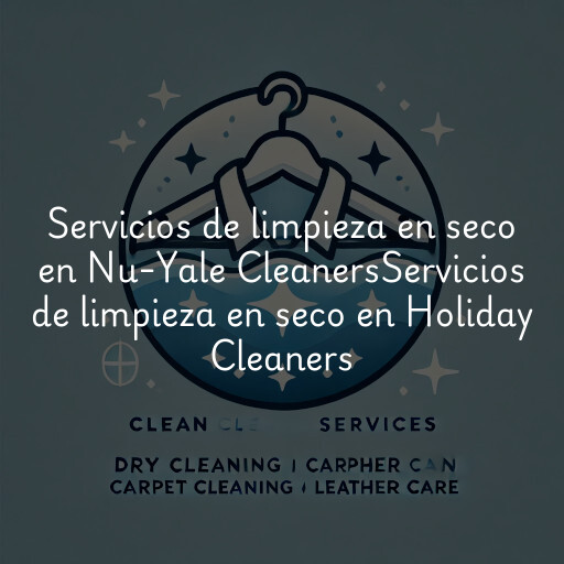 Servicios de limpieza en seco en