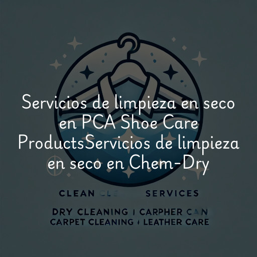 Servicios de limpieza en seco en