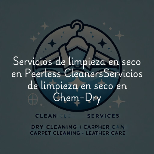 Servicios de limpieza en seco en