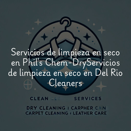Servicios de limpieza en seco en