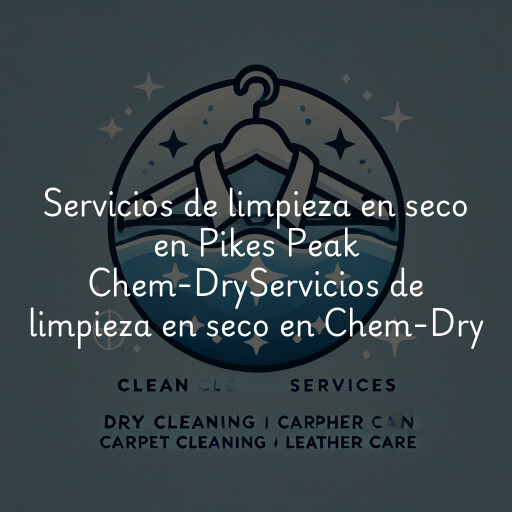 Servicios de limpieza en seco en