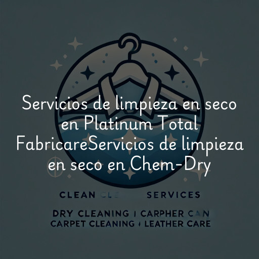 Servicios de limpieza en seco en