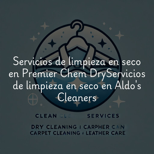Servicios de limpieza en seco en
