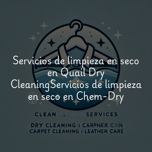 Servicios de limpieza en seco en