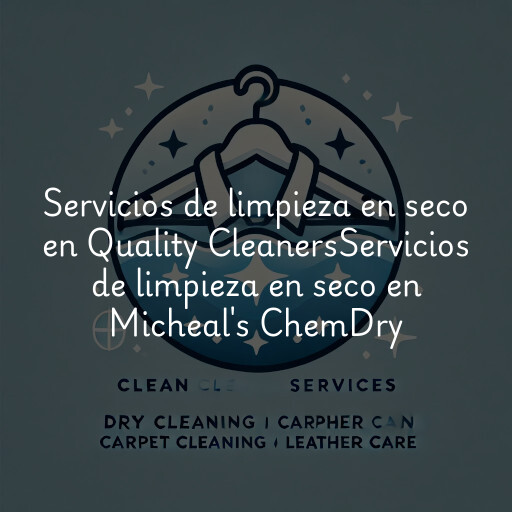 Servicios de limpieza en seco en