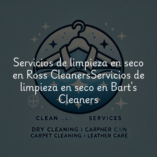 Servicios de limpieza en seco en