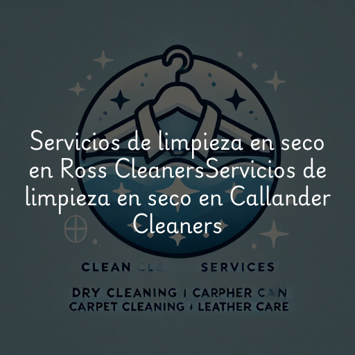 Servicios de limpieza en seco en