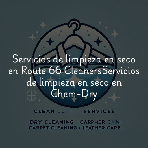 Servicios de limpieza en seco en