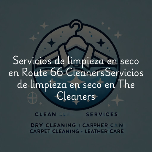 Servicios de limpieza en seco en