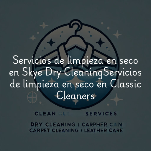 Servicios de limpieza en seco en