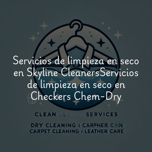 Servicios de limpieza en seco en