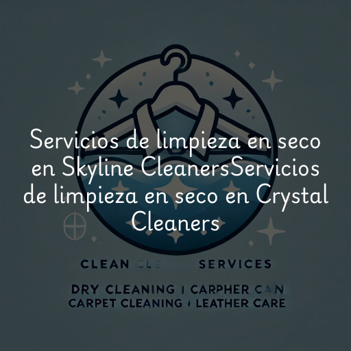 Servicios de limpieza en seco en