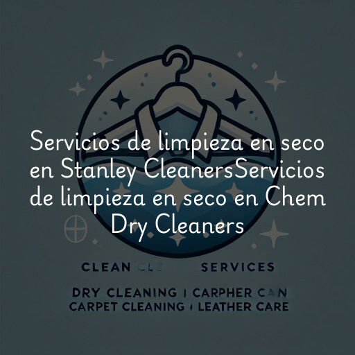 Servicios de limpieza en seco en