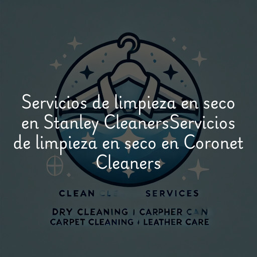 Servicios de limpieza en seco en