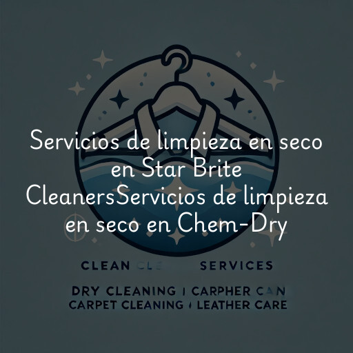 Servicios de limpieza en seco en