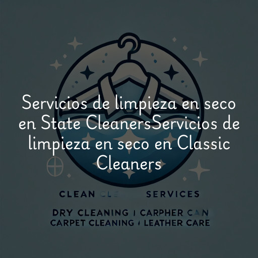 Servicios de limpieza en seco en