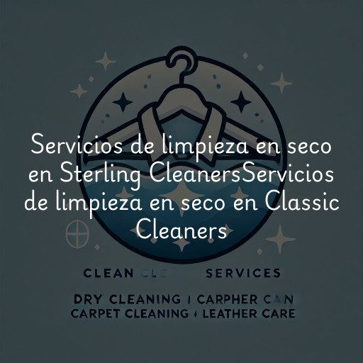 Servicios de limpieza en seco en
