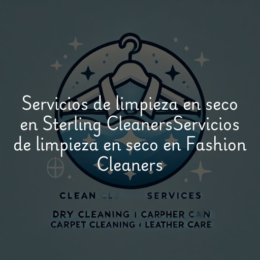 Servicios de limpieza en seco en