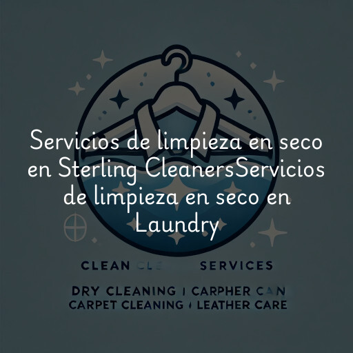 Servicios de limpieza en seco en