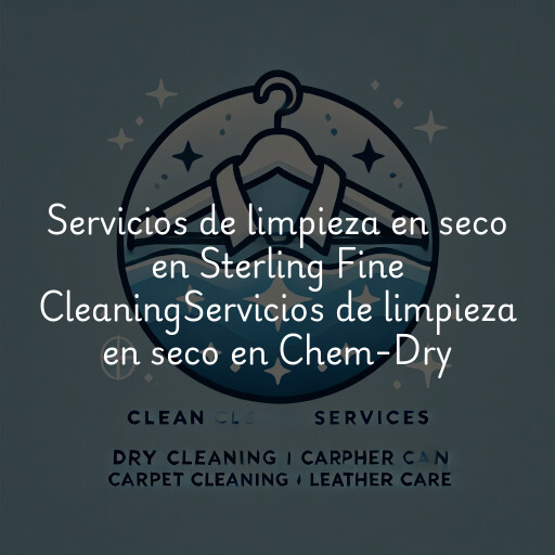 Servicios de limpieza en seco en